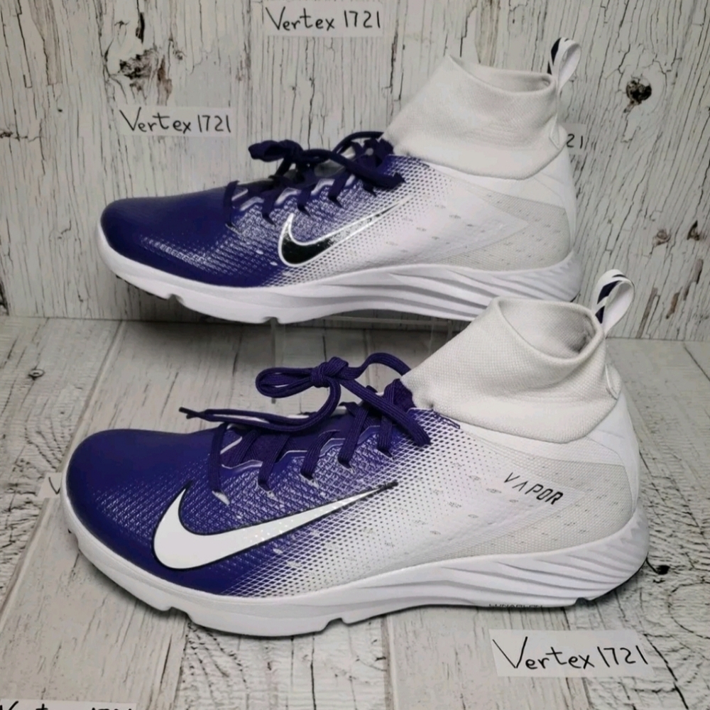 New Nike Vapor Untouchable Speed 2 Turf Shoes Purple AO8744-106 Men's Sz 13.5